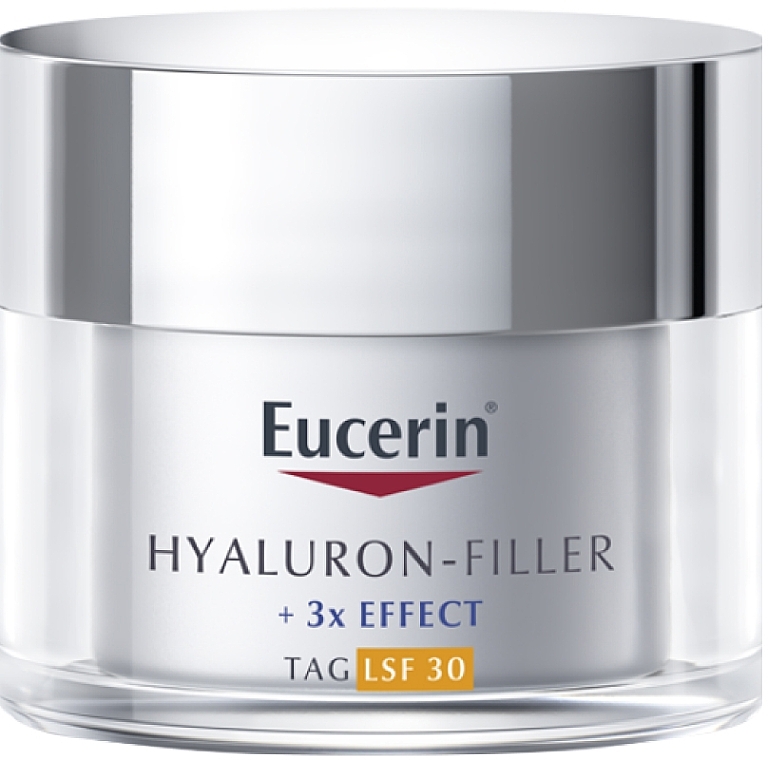 Anti-Aging Tagescreme mit Hyaluronsäure, Saponin und Enoxolone SPF 30 - Eucerin Hyaluron-Filler + 3x Effect SPF 30 — Bild N1