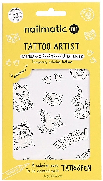 Nailmatic Tattopen Temporary Coloring Tattoos - Temporäres Tattoo-Set — Bild N2