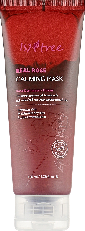 Beruhigende Maske mit Rosenextrakt - IsNtree Real Rose Calming Mask — Bild N2