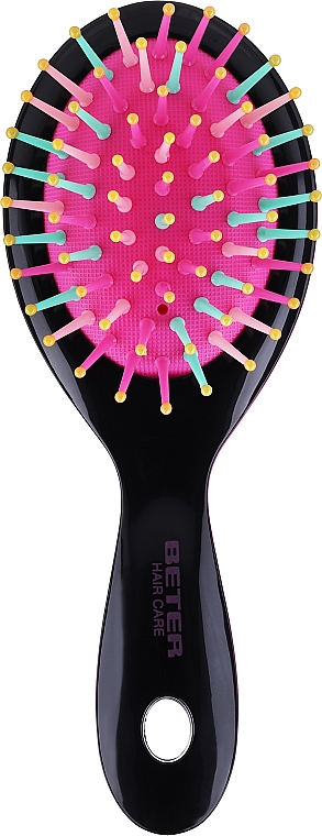 Haarbürste schwarz-rosa - Beter Mini Cushion Brush — Bild N2