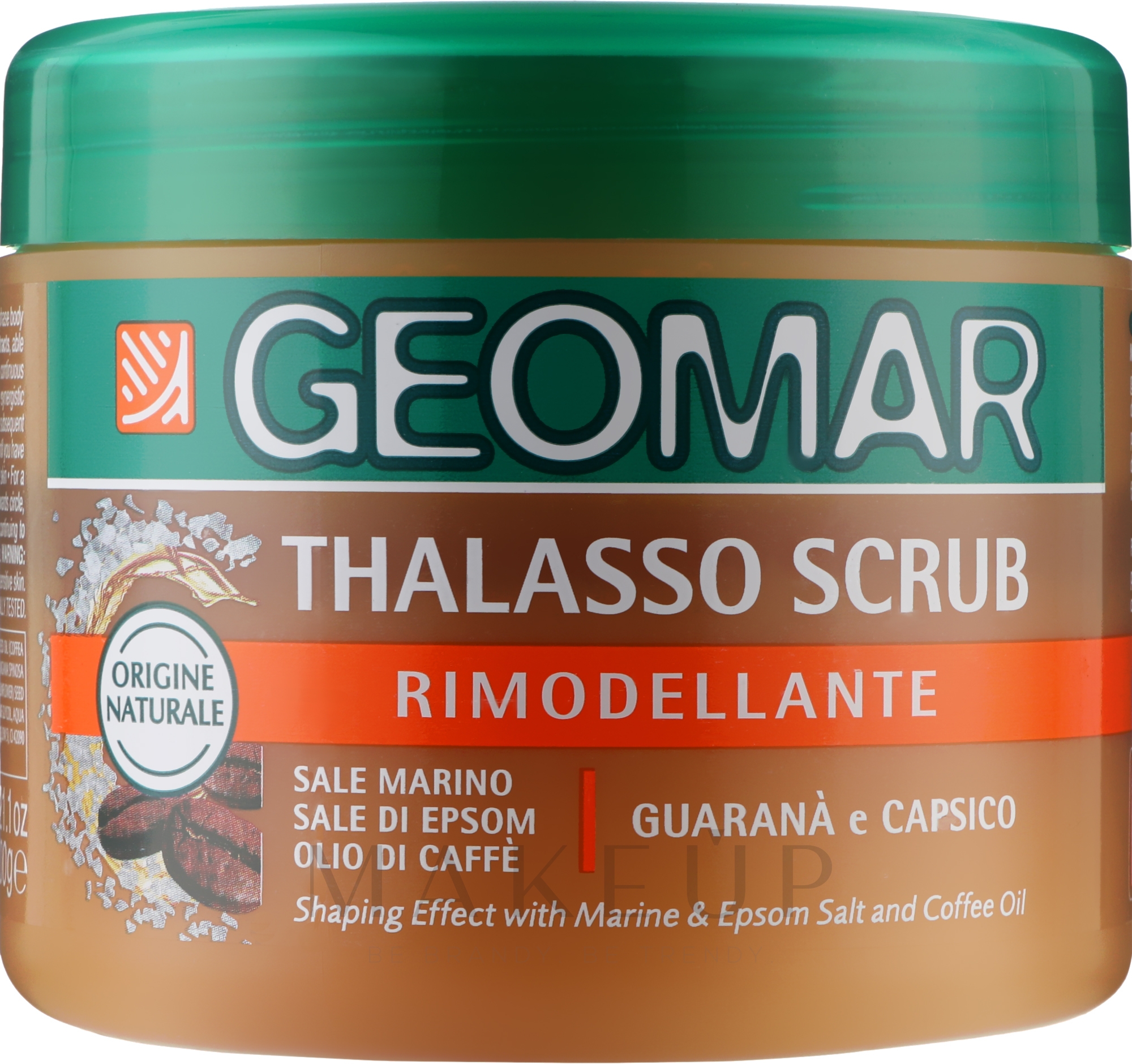 Körperpeeling Meersalz und Kaffeeöl - Geomar Thalasso Scrub Remodeling — Bild 600 g