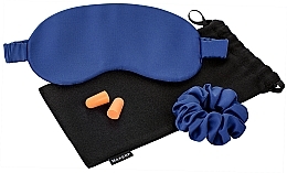 Düfte, Parfümerie und Kosmetik Schlafset im Geschenkkoffer Relax Time - Makeup Gift Set Blue Sleep Mask, Scrunchie, Ear Plugs (1 St.)