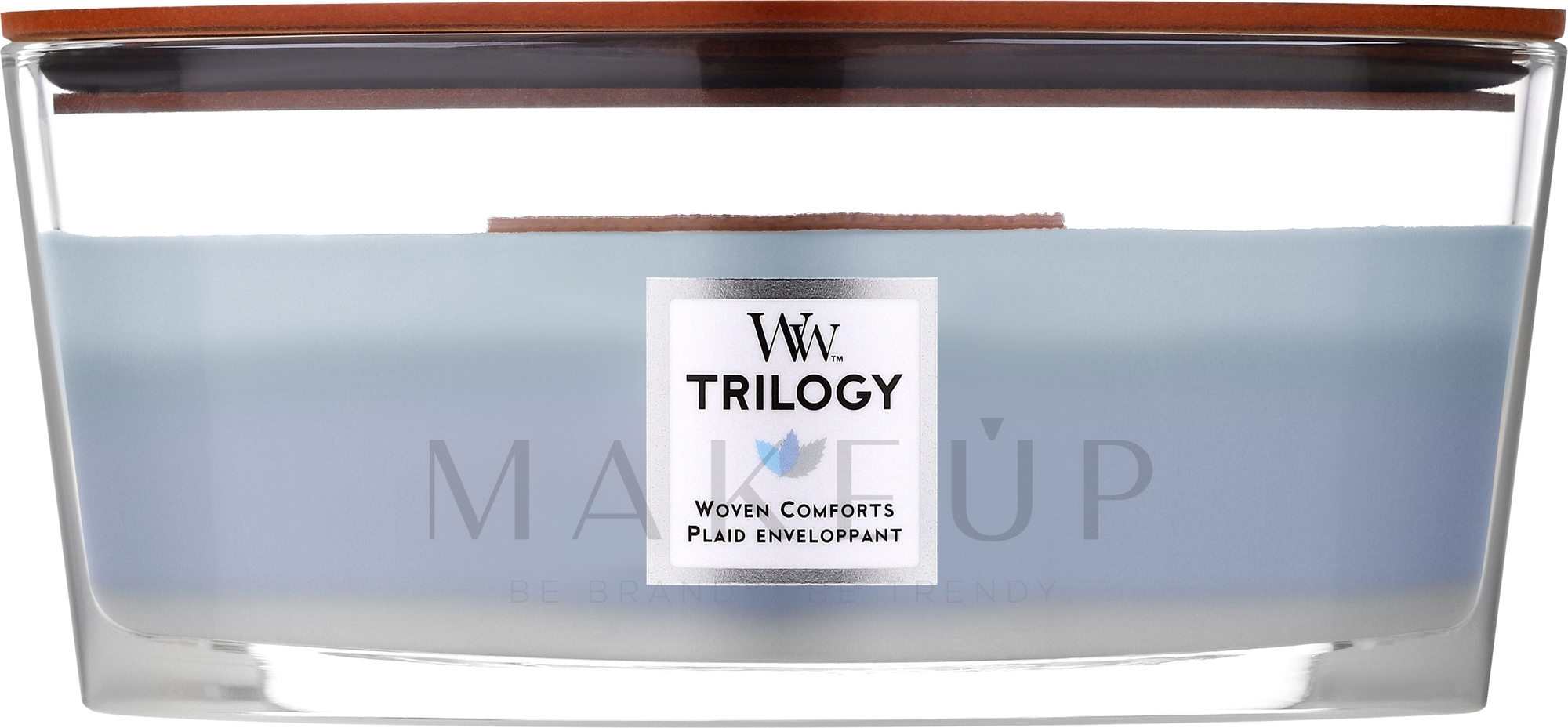 Duftkerze im Glas Trilogy - Woodwick Trilogy Woven Comforts Ellipse — Bild 453.6 g