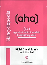 Düfte, Parfümerie und Kosmetik Gesichtsmaske mit AHA- und PHA-Säuren 5% - Skincyclopedia Sheet Mask 