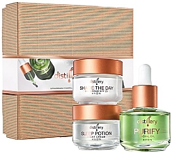 Gesichtspflegeset - Avon Distillery (Tagescreme 30ml + Nachtcreme 30ml + Gesichtsöl 30ml) — Bild N1