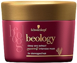 Düfte, Parfümerie und Kosmetik Reparierende Maske für geschädigtes Haar mit Tiefsee-Extrakt - Schwarzkopf Beology Deep Sea Extract Repairing Intensive Mask