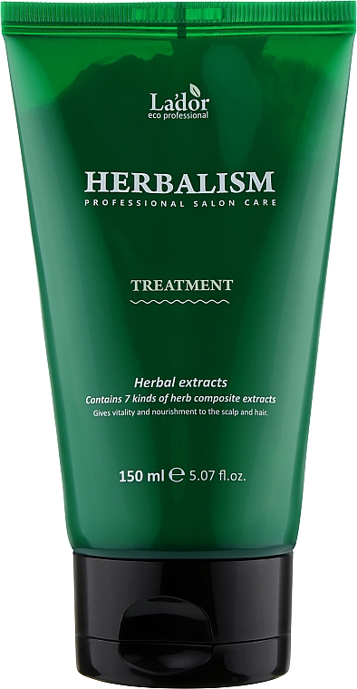 Pflegende und revitalisierende Haarmaske mit Kräuterextrakten - La'dor Herbalism Herbalism Treatment — Bild N1