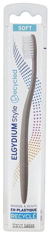 Zahnbürste Style Recycled weich dunkelgrau - Elgydium Style Recycled Soft Toothbrush — Bild N1