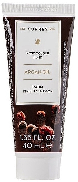 Maske für gefärbtes Haar - Korres Argan Oil Post Colour Mask — Bild N1