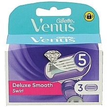 Düfte, Parfümerie und Kosmetik Austauschbare Rasierklingen 3 St. - Gillette Venus Deluxe Smooth Swirl Refill Blades