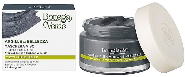 Entgiftungsmaske mit sizilianischer Tonerde und Urkohle - Bottega Verde Brightening Detox Face Mask — Bild N1