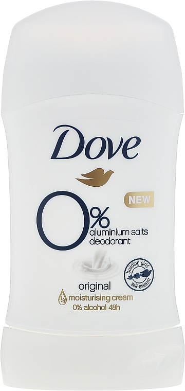 Deostick Antitranspirant - Dove Original 0% Aluminium Salts Deodorant