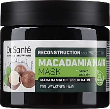 Regenerierende Haarmaske mit Macadamia- und Keratin Öl - Dr. Sante Macadamia Hair — Bild N1