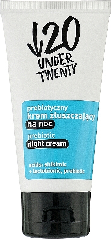 Probiotische Peelingcreme für die Nacht - Under Twenty Anti! Acne Prebiotic Night Cream  — Bild N2
