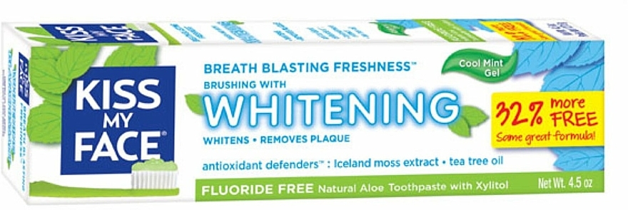 Zahncreme mit aufhellendem Effekt - Kiss My Face Whitening Toothpaste