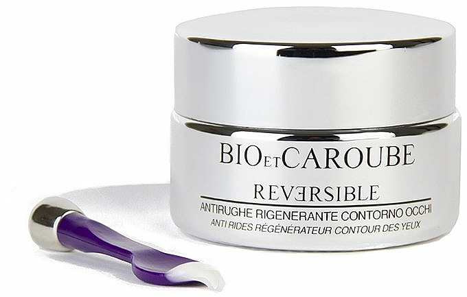 Regenerierende und feuchtigkeitsspendende Fluid-Creme gegen Falten für die Augenpartie - Bio et Caroube Reversible Anti-Wrinkle Regenerating Eye Contour — Bild N1