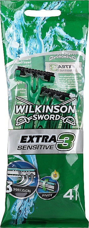 Einweg-Rasierset - Wilkinson Sword Extra 3 Sensitive — Bild N1