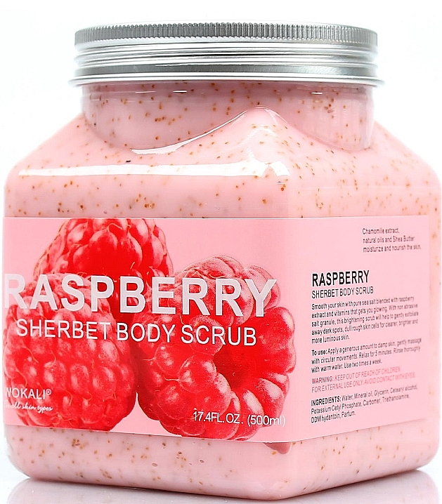 Körperpeeling Himbeere - Wokali Sherbet Body Scrub Raspberry — Bild N1