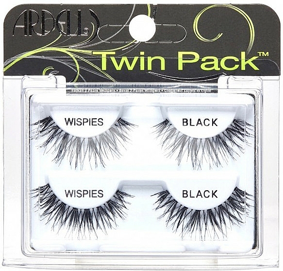 Künstliche Wimpern Set - Ardell Twin Pack Wispies Black — Bild N1