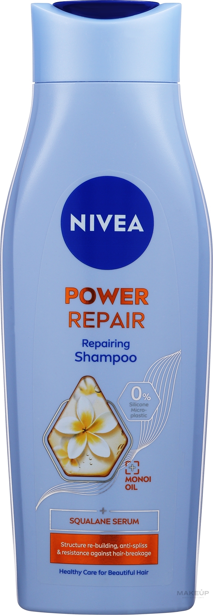 Revitalisierendes Haarshampoo mit Monoi-Öl und Squalan - NIVEA Power Repair Shampoo — Bild 400 ml