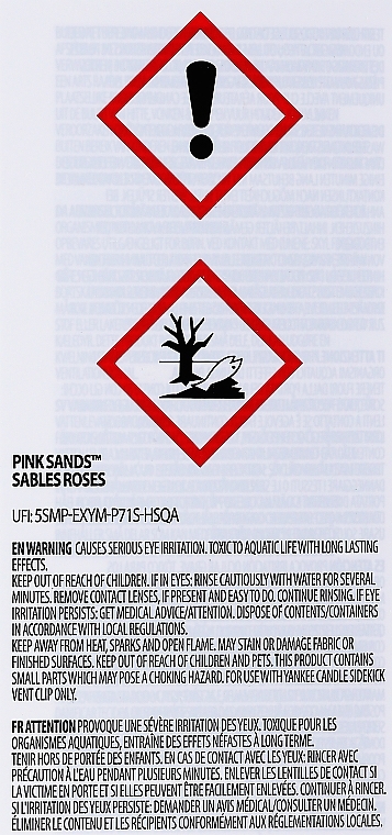 Auto-Lufterfrischer Pink Sands - Yankee Candle Pink Sands Refill (Refill) — Bild N2