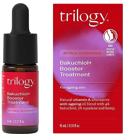 Kräftigende Gesichtsbehandlung  - Trilogy Bakuchiol+ Booster Treatment — Bild N1