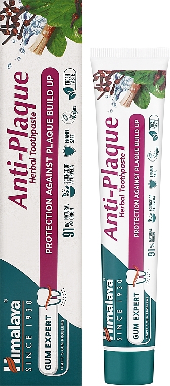 Kräuterzahnpasta - Himalaya Gum Expert Anti-Plaque Herbal Toothpaste  — Bild N2