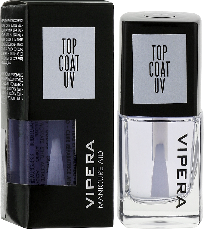 Glänzender Nagelüberlack mit Gel-Effekt - Vipera Top Coat Neon UV — Bild N2