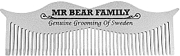 Düfte, Parfümerie und Kosmetik Schnurrbartkamm - Mr. Bear Family Moustache Steel Comb