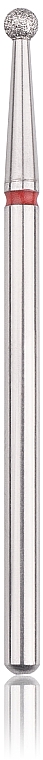 Diamant-Nagelfräser in Kugelform 2,3 mm rot - Head The Beauty Tools — Bild N1