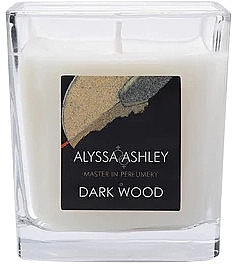 Duftkerze - Alyssa Ashley Dark Wood Candle — Bild N1