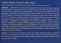 Creme-Remodulator für das Gesicht 9 Peptide - Dr.Hedison Premium Peptide Multi 9+ Cream — Bild N3