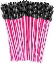 Pinsel für Wimpern und Augenbrauen schwarz mit rosa Griff - Clavier — Bild N2