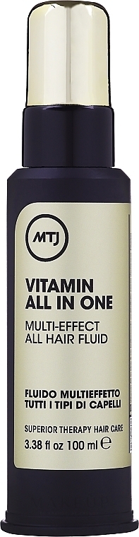 Multifunktionales Haarfluid mit Vitaminen - MTJ Cosmetics Superior Therapy Vitamin All In One Multi-Effect Fluid — Bild 100 ml