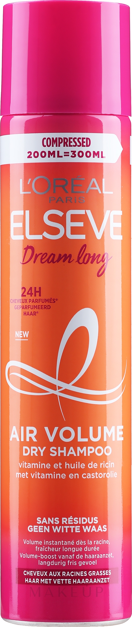 Trockenshampoo für fettiges Haar - L'Oreal Paris Elseve Dream Long — Bild 200 ml