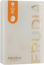 Aufhellende Tuchmaske mit japanischem Mandarinenschalenextrakt und Vitamin C - Frudia Brightening Citrus Mask — Bild N1