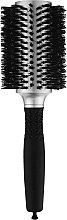 Düfte, Parfümerie und Kosmetik Rundbürste 40 mm - Olivia Garden Essential Soft Boar Bristles Silver Brush 