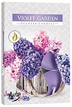 Düfte, Parfümerie und Kosmetik Teekerzen-Set Violetter Garten - Bispol Violet Garden Scented Candles