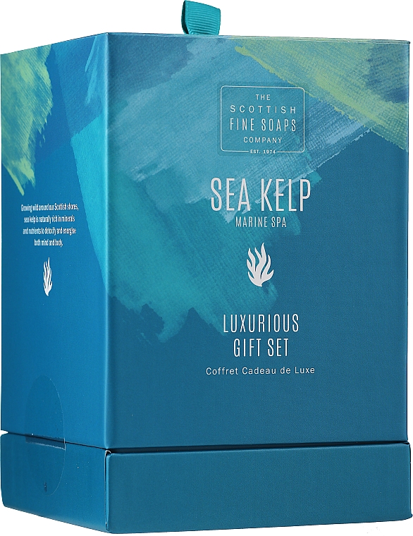 Körperpflegeset - Scottish Fine Soaps Sea Kelp Marine Spa Luxurious Gift Set (Körpercreme 75ml + Körperpeeling 75ml + Duschcreme 75ml + Seife 40g) — Bild N1