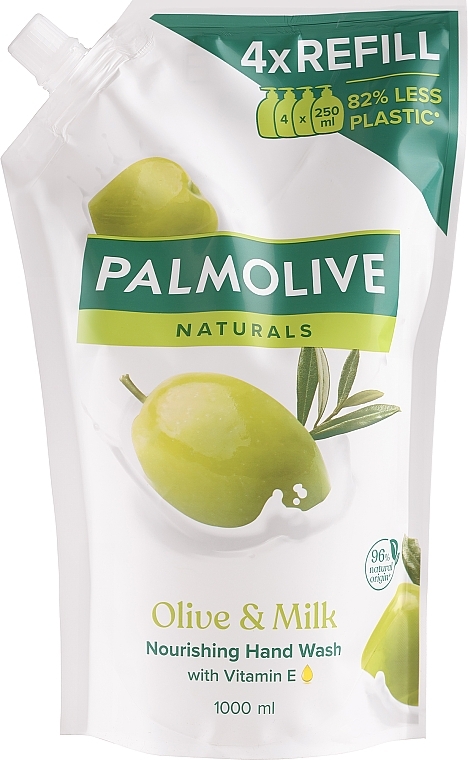 Flüssigseife mit Olivenöl - Palmolive Naturel (Nachfüller) — Bild N4