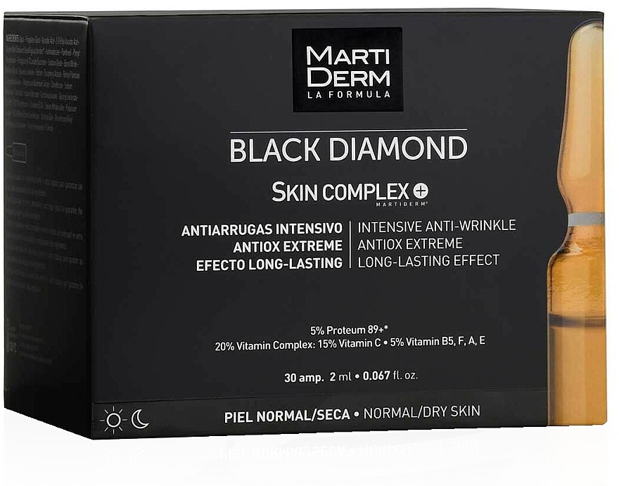 Anti-Aging Gesichtsampullen - Martiderm Black Diamond Skin Complex — Bild N1