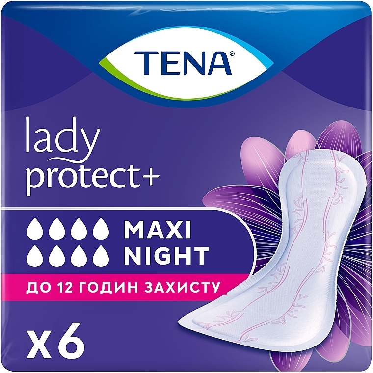 Urologische Binden TENA Lady Maxi Night, 6 St. - TENA — Bild N1