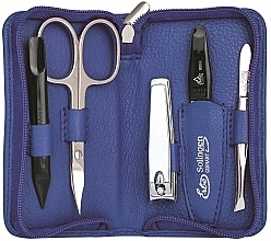 Maniküre-Set 5 St. Siena blue - Erbe Solingen Manicure Zipper Case — Bild N2
