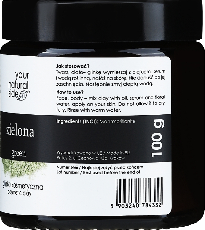 Kosmetischer Ton grün - Your Natural Side Clays Glinka — Bild N2