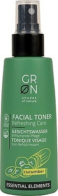 Erfrischendes und pflegendes Gesichtswasser-Spray mit Gurke - GRN Essential Elements Cucumber Toner — Bild N1