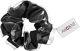 Scrunchie-Haargummi P1700-2 13 cm d-5,5 cm schwarz - Akcent — Bild N2