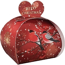 Seife Frohe Weihnachten mit Sheabutter 3 St. - The English Soap Company Luxury Guest Soaps Merry Christmas — Bild N1