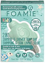 Düfte, Parfümerie und Kosmetik 2in1 Festes Duschgel für Kinder mit Mango und Kokos - Foamie 2 in 1 Shower Body Bar for Kids Mango & Coconut