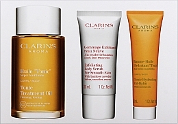 Körperpflegeset - Clarins (Körperöl 100ml + Körperpeeling 30ml + Körperbalsam 30ml) — Bild N2