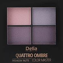 	Lidschattenpalette - Delia Quattro Ombre Color Master — Bild N2